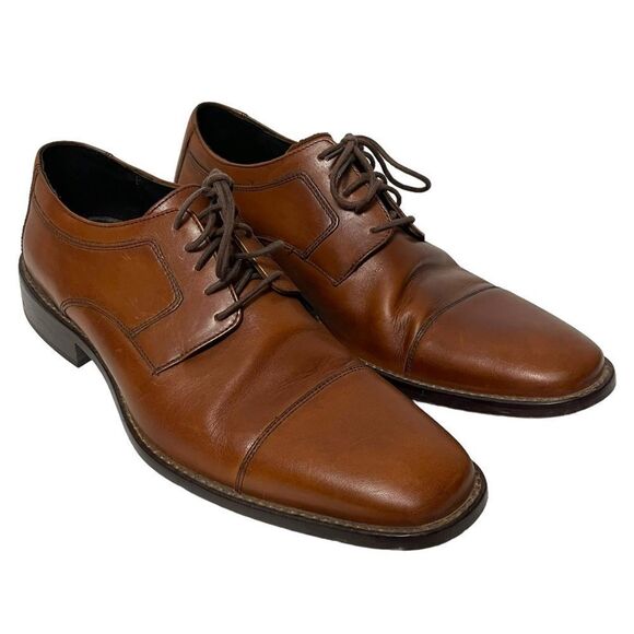 JOHNSTON & MURPHY Men's Lancaster Cap Toe Oxfords 10